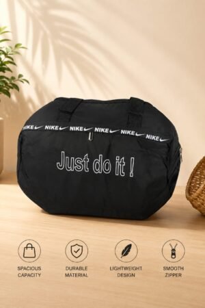Nike " Just Do It " Branded Sports Duffel Bag