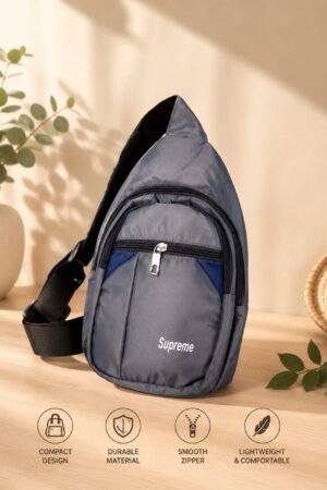 Supreme Grey Sling Crossbody Backpack