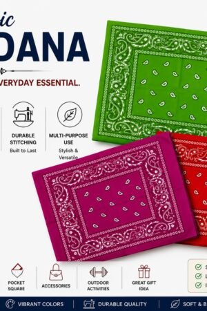 Stylish paisley bandana 3 piece Set